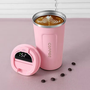 In-Car Insulated Cup 380/510Ml Thermos Smart Coffee Mug Portable Thermal Tumbler Temperature Display Vacuum Flasks Water Bottle