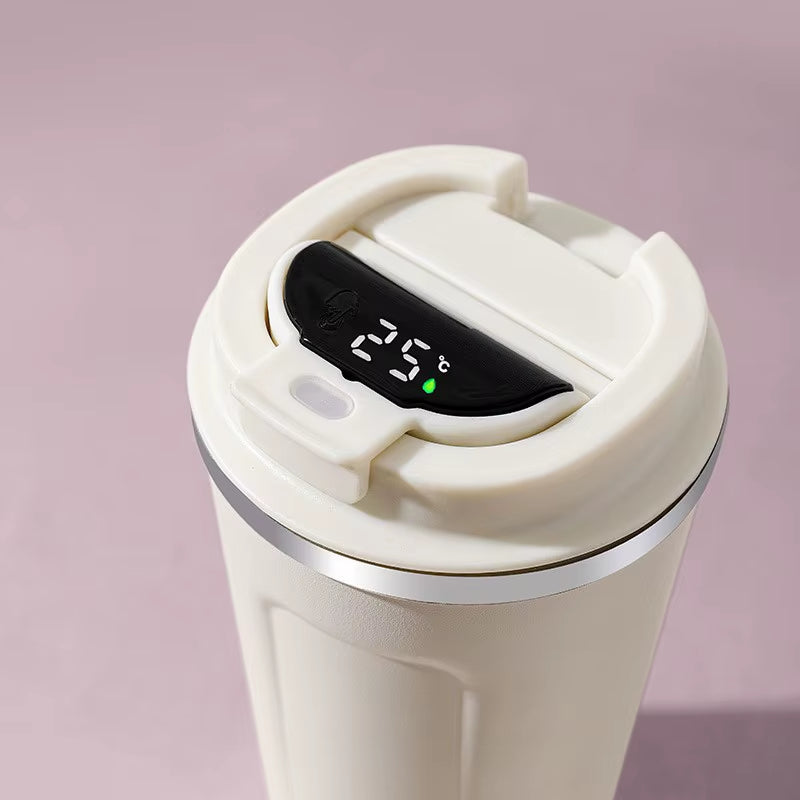 In-Car Insulated Cup 380/510Ml Thermos Smart Coffee Mug Portable Thermal Tumbler Temperature Display Vacuum Flasks Water Bottle