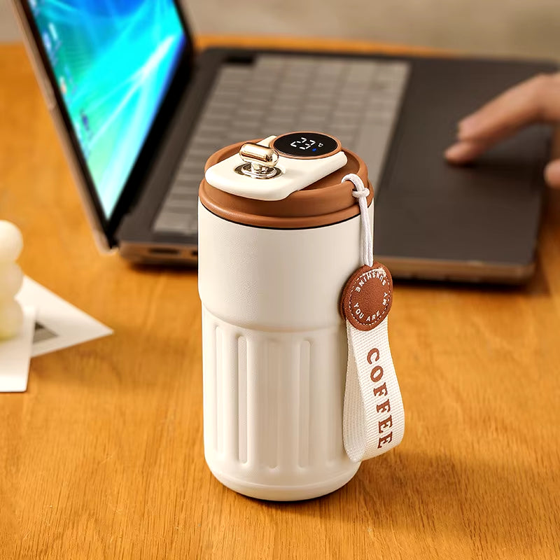 Smart Thermos Bottle LED Temperature Display Coffee Cup 316 Stainless Steel Tumbler Mug Business Portable Vacuum Thermal Mug