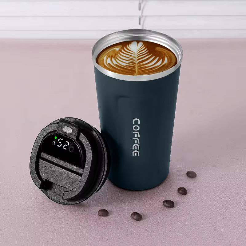 In-Car Insulated Cup 380/510Ml Thermos Smart Coffee Mug Portable Thermal Tumbler Temperature Display Vacuum Flasks Water Bottle