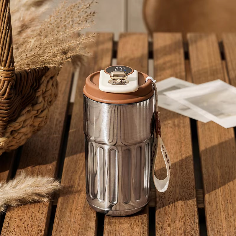 Smart Thermos Bottle LED Temperature Display Coffee Cup 316 Stainless Steel Tumbler Mug Business Portable Vacuum Thermal Mug