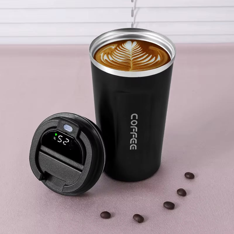 In-Car Insulated Cup 380/510Ml Thermos Smart Coffee Mug Portable Thermal Tumbler Temperature Display Vacuum Flasks Water Bottle