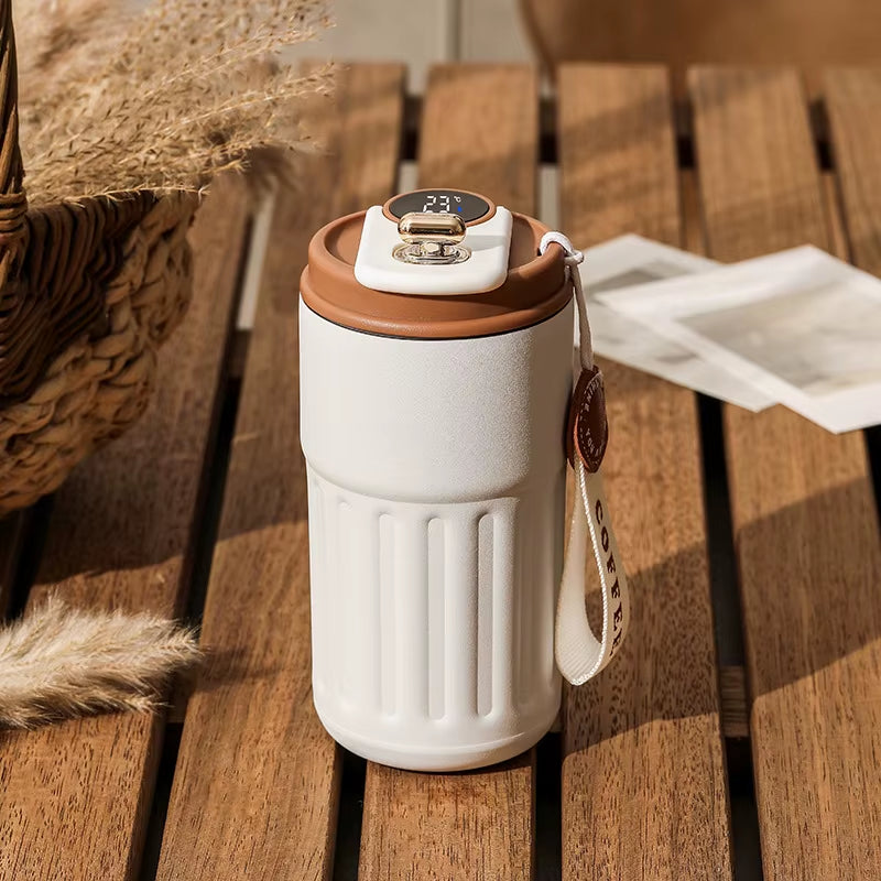 Smart Thermos Bottle LED Temperature Display Coffee Cup 316 Stainless Steel Tumbler Mug Business Portable Vacuum Thermal Mug